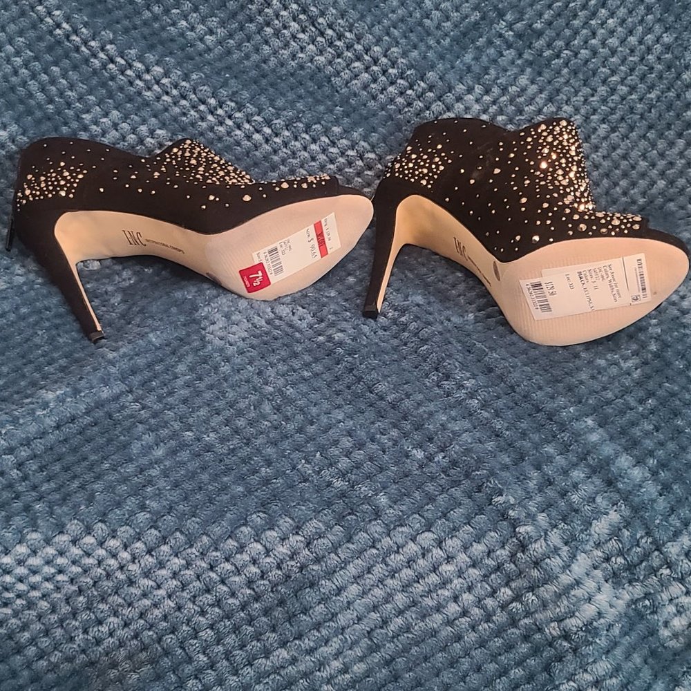 Black Sparkle Booties